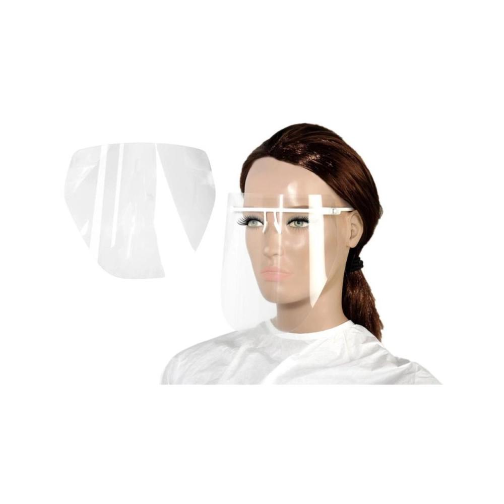 PoloDent écrans transparents pour le visage 30 pcs