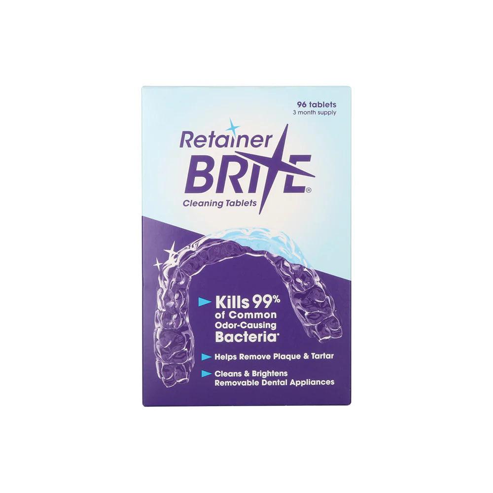Comprimés nettoyants Retainer Brite pour appareils et protège-dents (96 pcs)