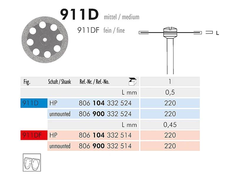 911 D disque diamanté