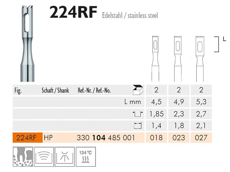224 RF chirurgisch staalinstrument