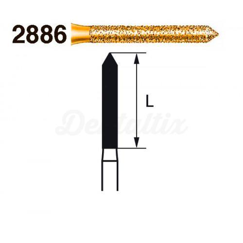 Diamantboor cilindrisch spits 2886 FG (5 st.)