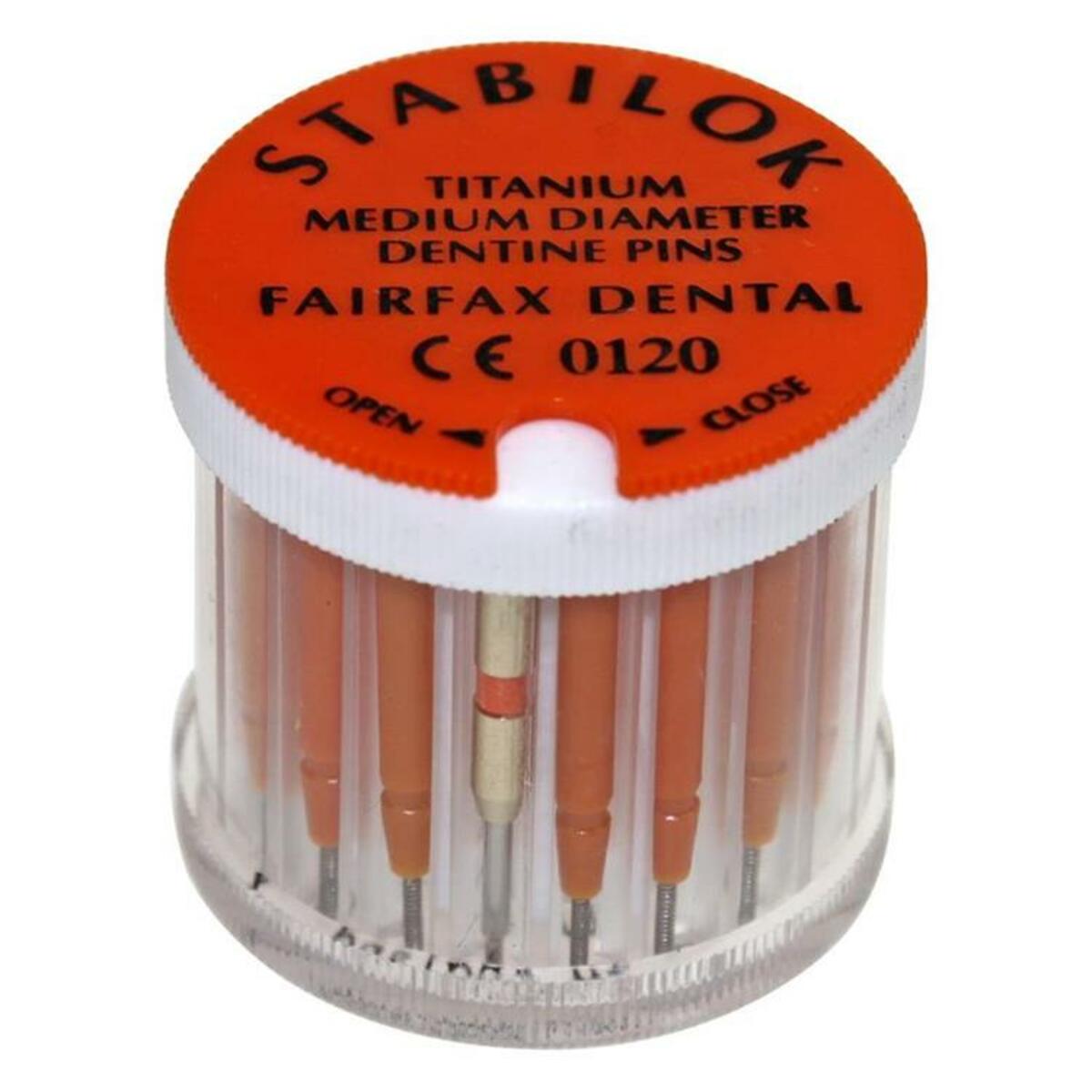 Stabilok Diameter Dentine Pins Medium (oranje) - jumbo pack (100st)