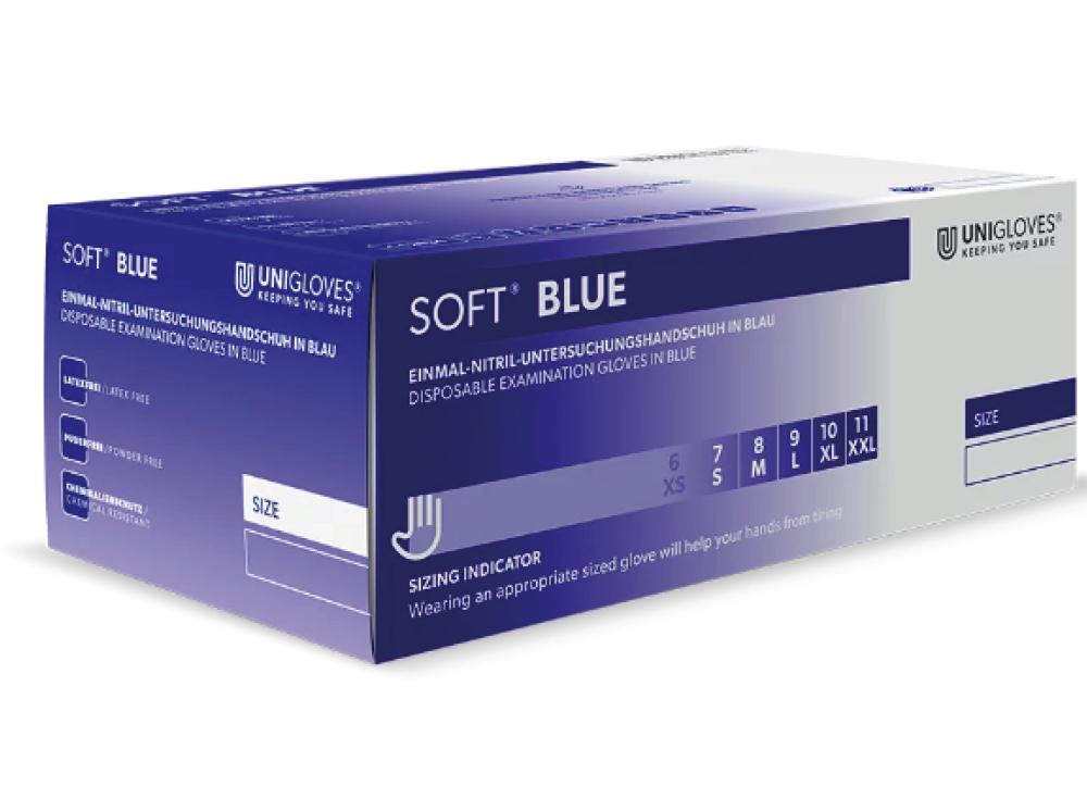 Zacht blauw nitril maat L latexvrij 200st