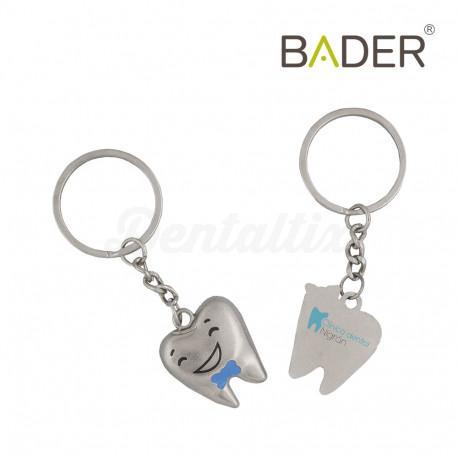 Porte-clés molaire à personnaliser avec le logo de votre clinique