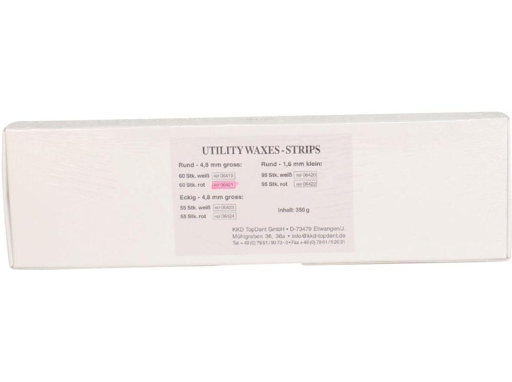 Utility WaxStrips rond rouge 4,8 mm 60pc