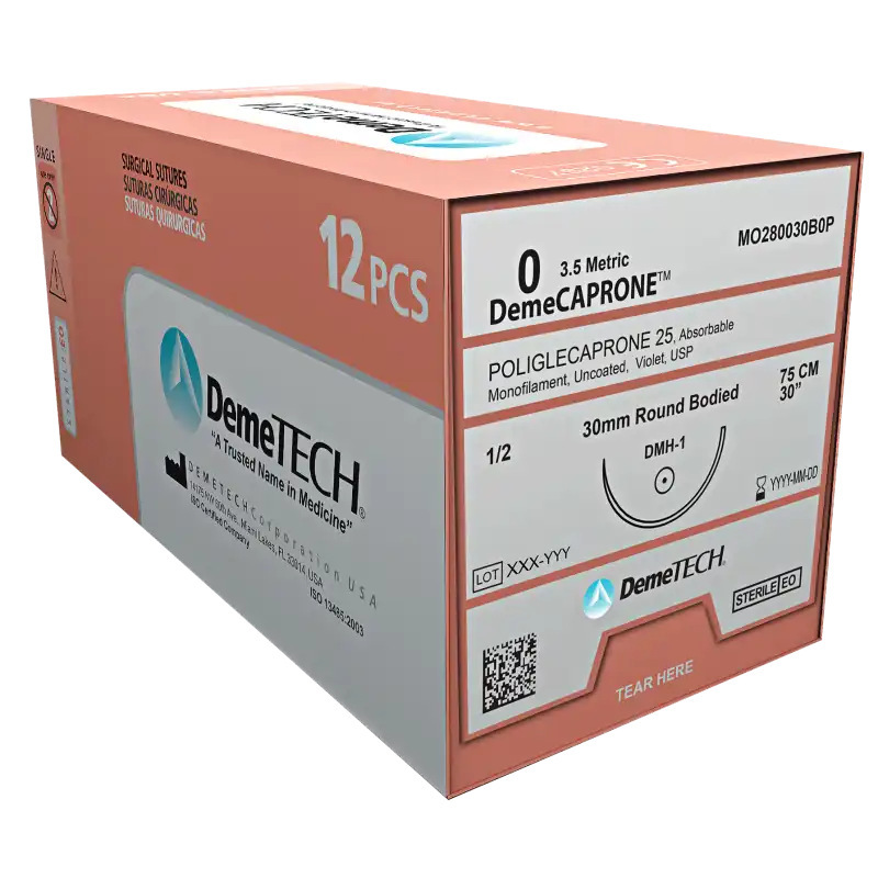 DEMECAPRONE SUTURE PGCL RESORBEERBAAR HECHTINGSDRAAD (12)