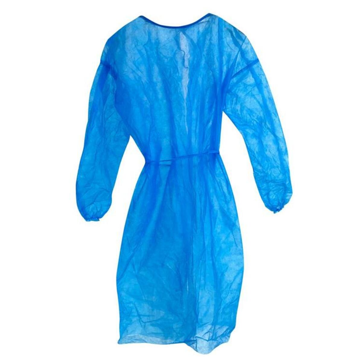 Medistock Blouse à usage unique bleue (non stérile)