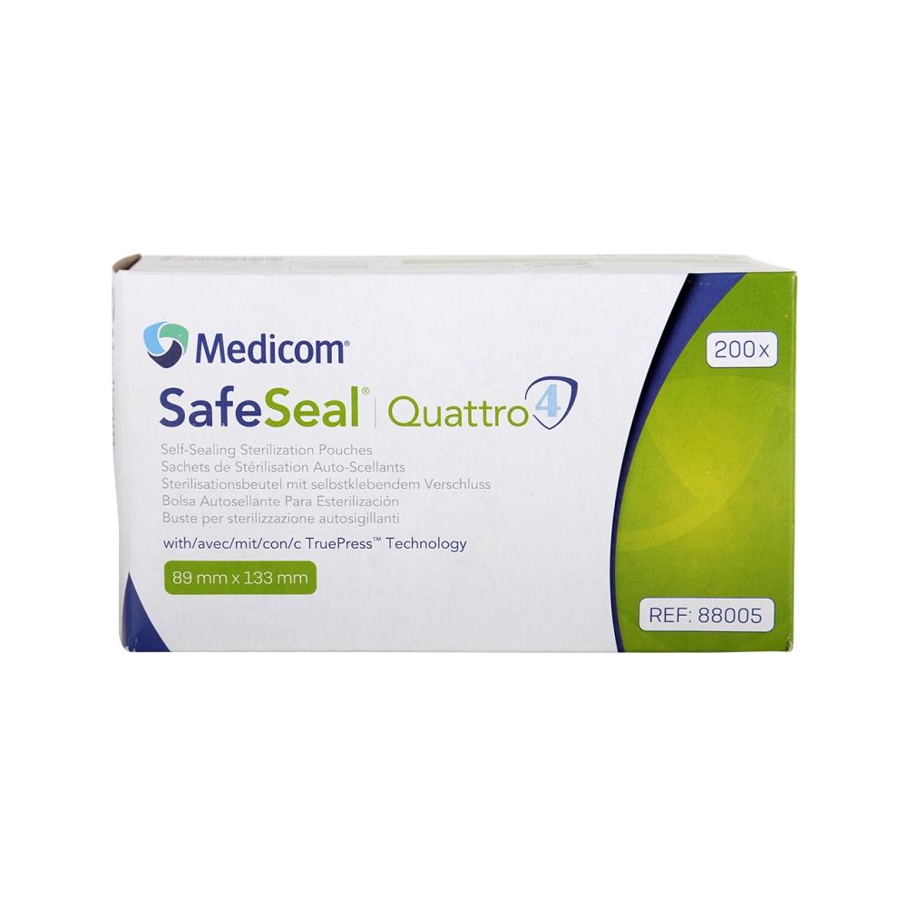 Medicom SafeSeal Quattro sachets de stérilisation 89x133 mm 200 pcs