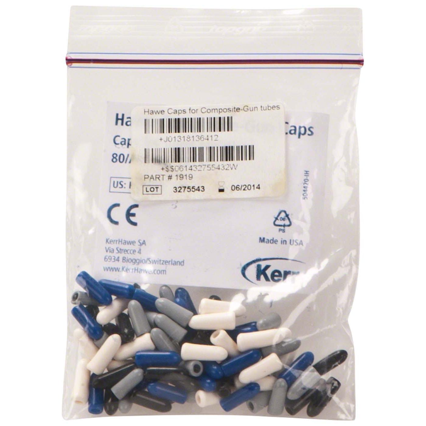 Kerr Tubes & Plugs capuchons en 4 couleurs (80 pcs)