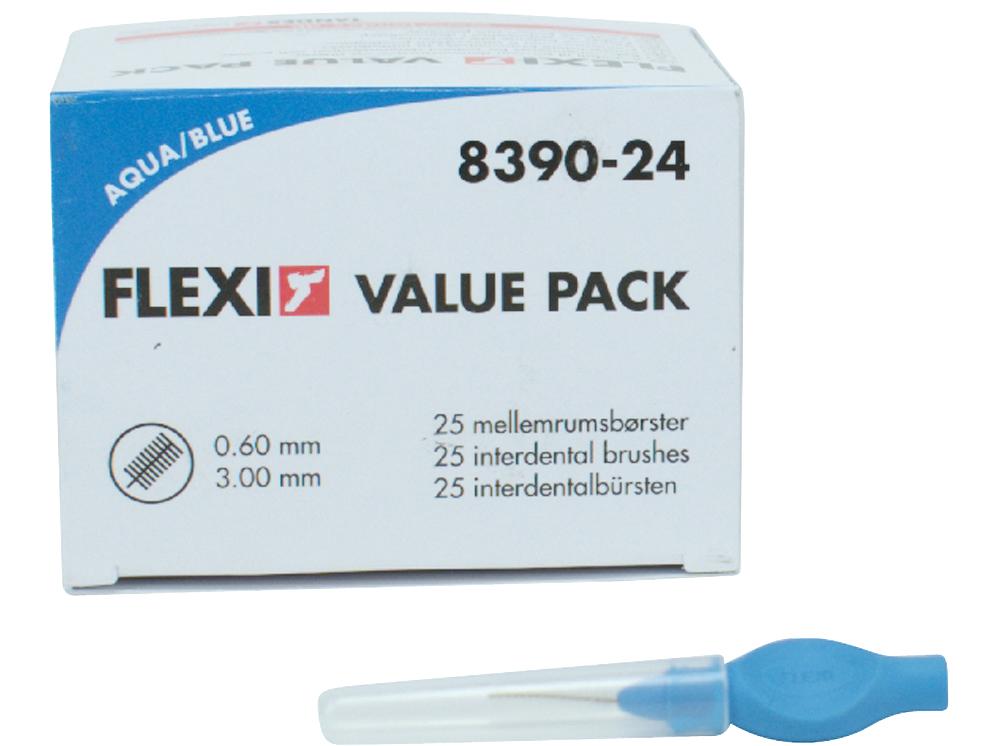 Brosse Interd. Flexi bleu 1,0 25p.