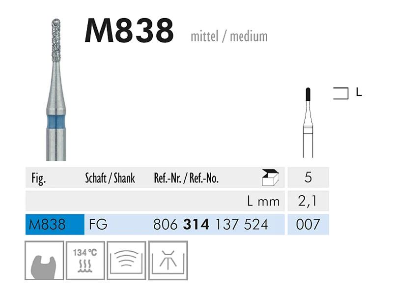 M 838 FG 007 micro instrument diamanté