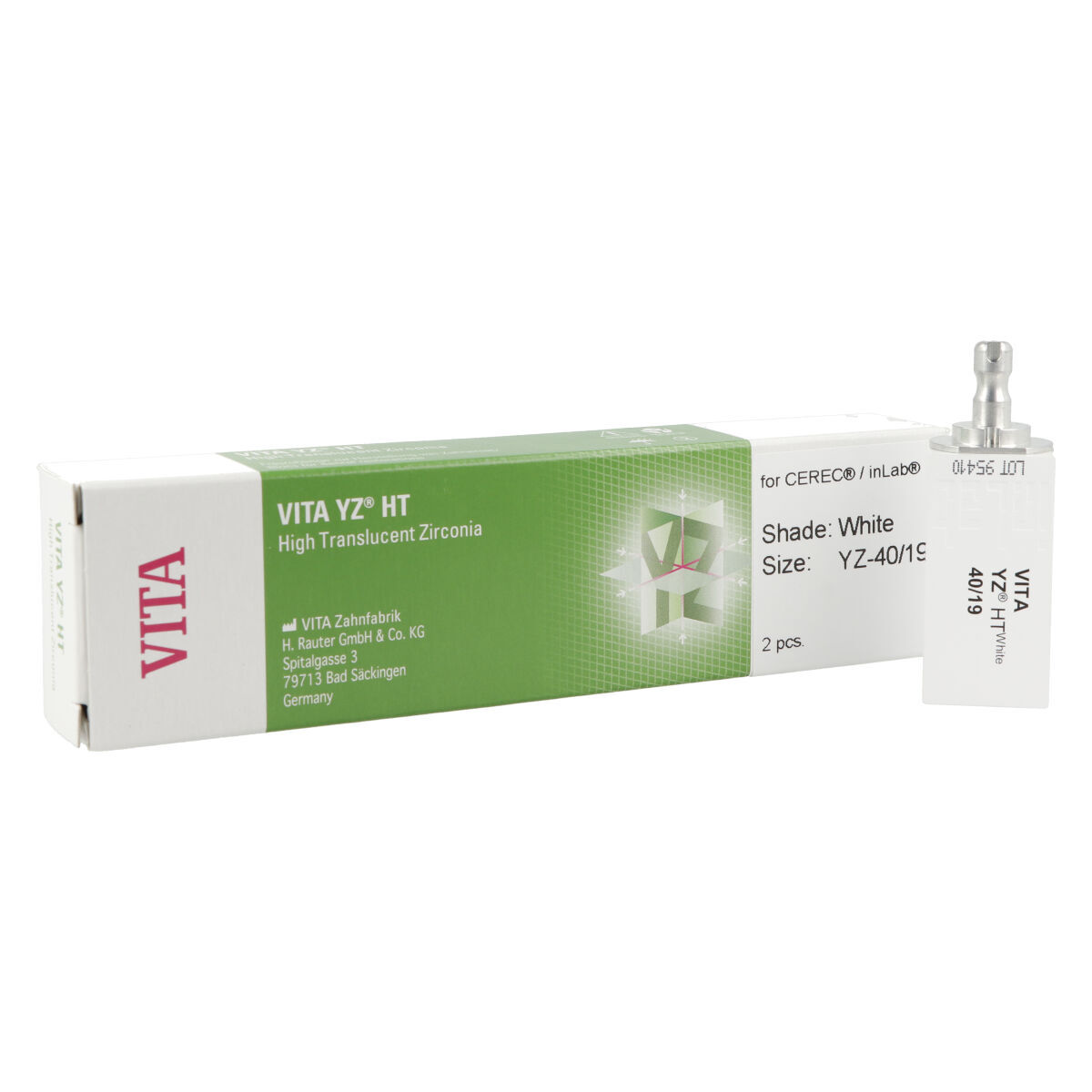 VITA® YZ HTWhite pour CEREC/inlab YZ-40/19