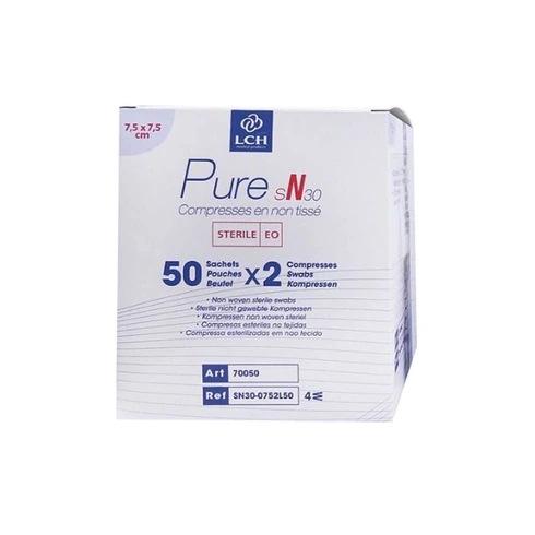 Steriele Niet-Geweven Kompressen 7,5x7,5cm 30G 4-Laags (50x2)