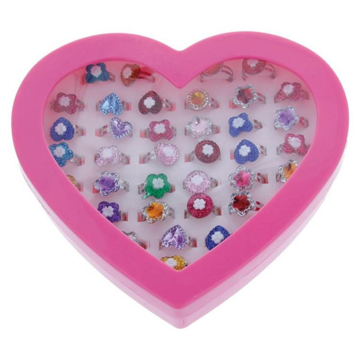 Intro Jouets bagues en forme de coeur