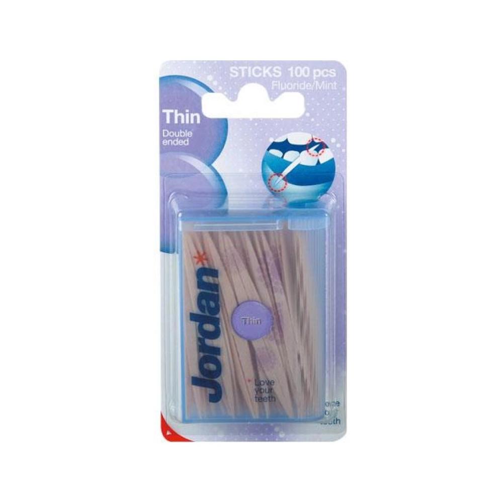 Jordan cure-dents fin 12x 100 pcs