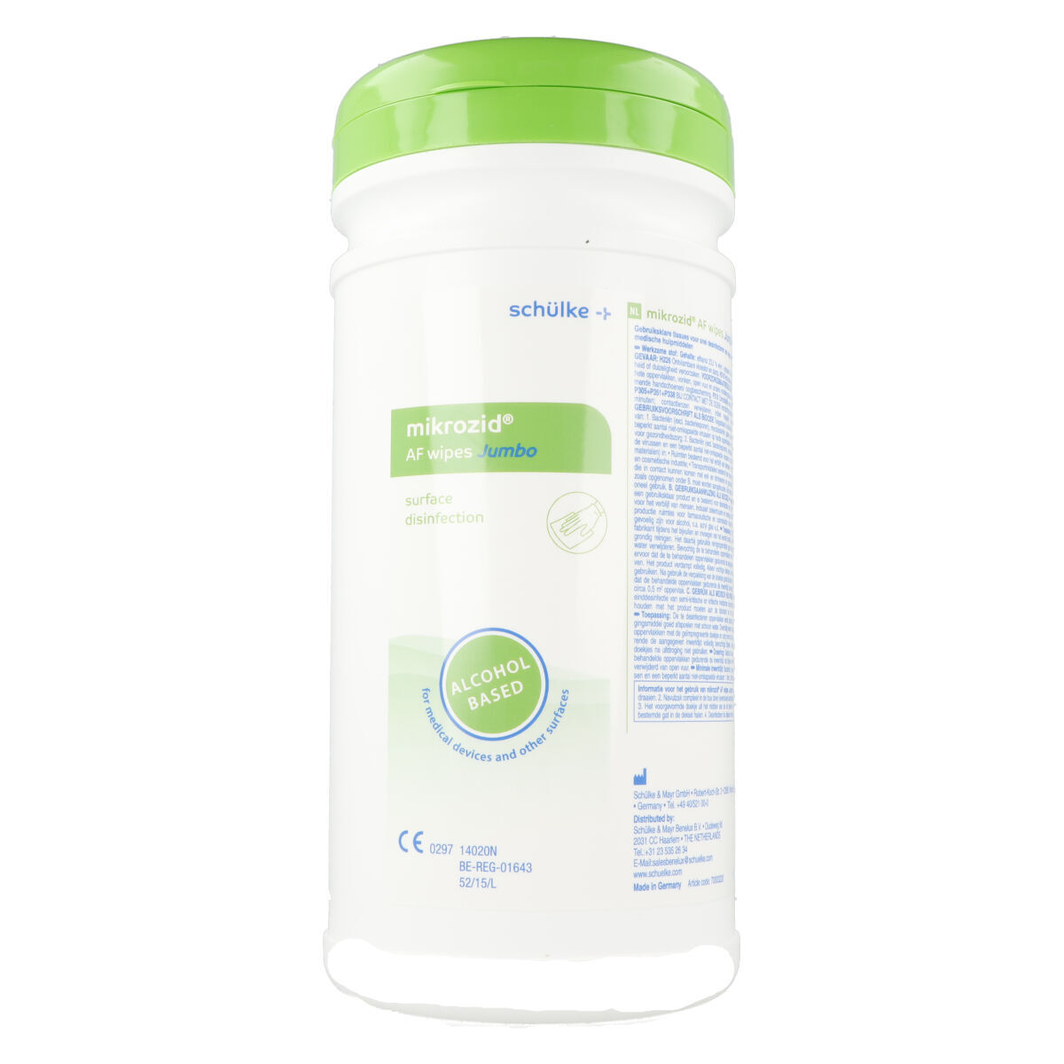 Mikrozid AF Jumbo 20x20cm avec Distributeur (NL)
