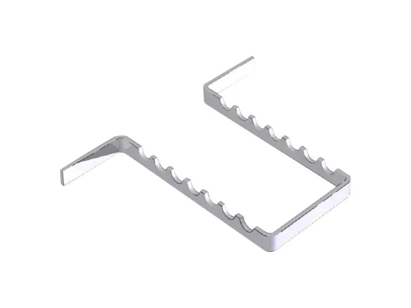 Aluminium anodisé porte-instruments 7 (Format 18 x 14 cm)