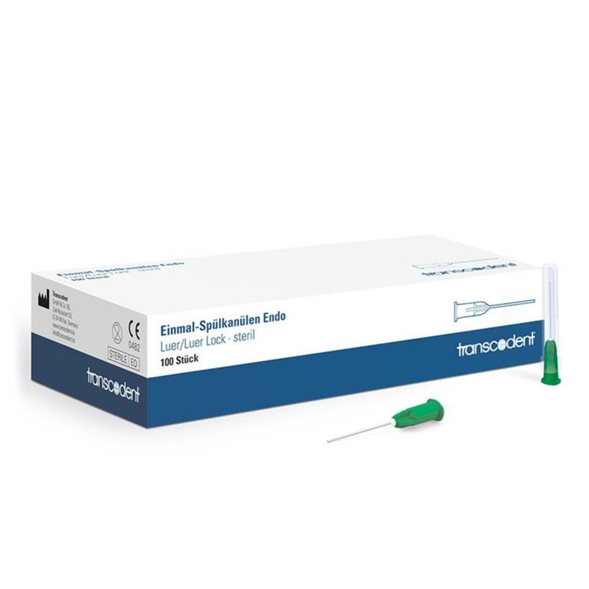 Transcodent Aaiguilles pour endo Luer 0,3x23mm vert