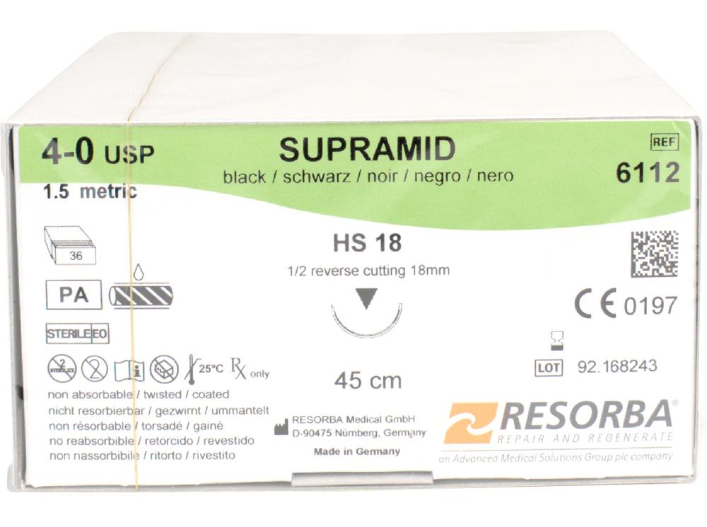 Supramide zwart 4/0 HS18 3Dtz