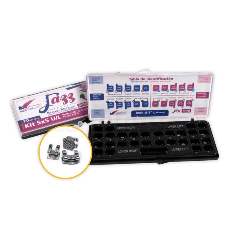 Jazz - Brackets métalliques MINI MBT .022" (10 pcs. de rechange)