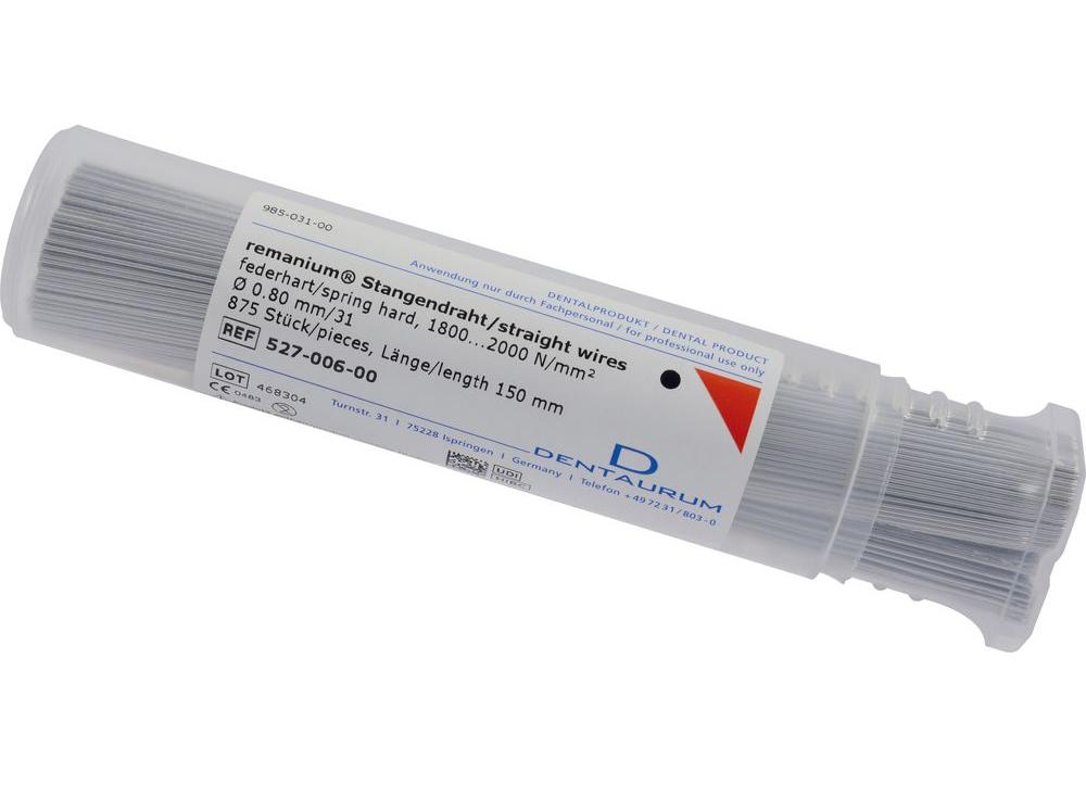 Fil en tiges remanium®, rond 0,80 mm / 31, dur-élastique