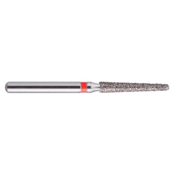 Fraises diamantées NeoDiamond FGS (FG courte) - 199 conique ronde - ISO 014, fin (rouge), 10 pcs