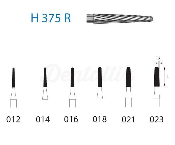 Boor conisch H375R.314 FG (5 st.)