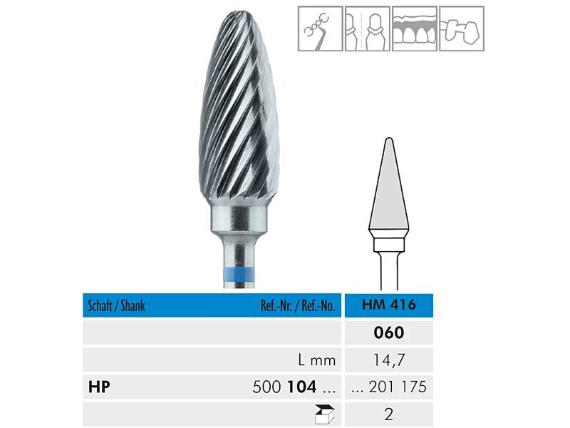 HM 416 HP 060 hardmetaalboor
