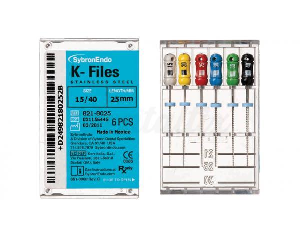 K-Files 25Mm Sz 35 Tip Green Pk/6