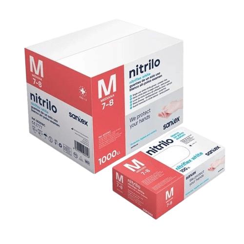 Gants Médicaux en Nitrile Blanc