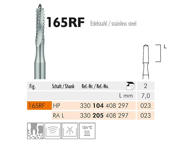 165 (RF) instrument en acier chirurgical