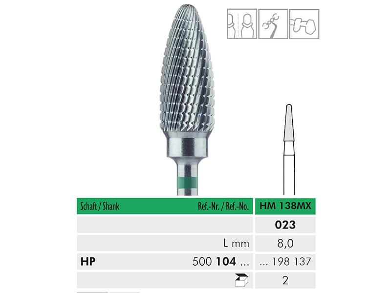 HM 138 MX HP 023 fraise en carbure de tungstène