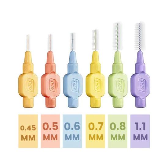 TePe® Brossettes interdentaires Extra Soft ø 0,5mm (rouge clair) - 6pces