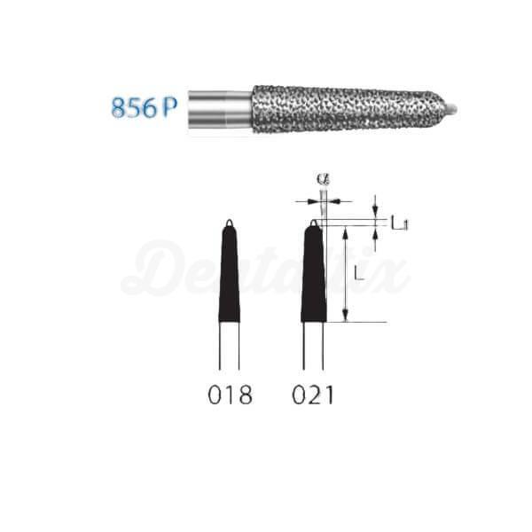 Diamantboor 6856P voor kronenchamfer FG (5 st.)