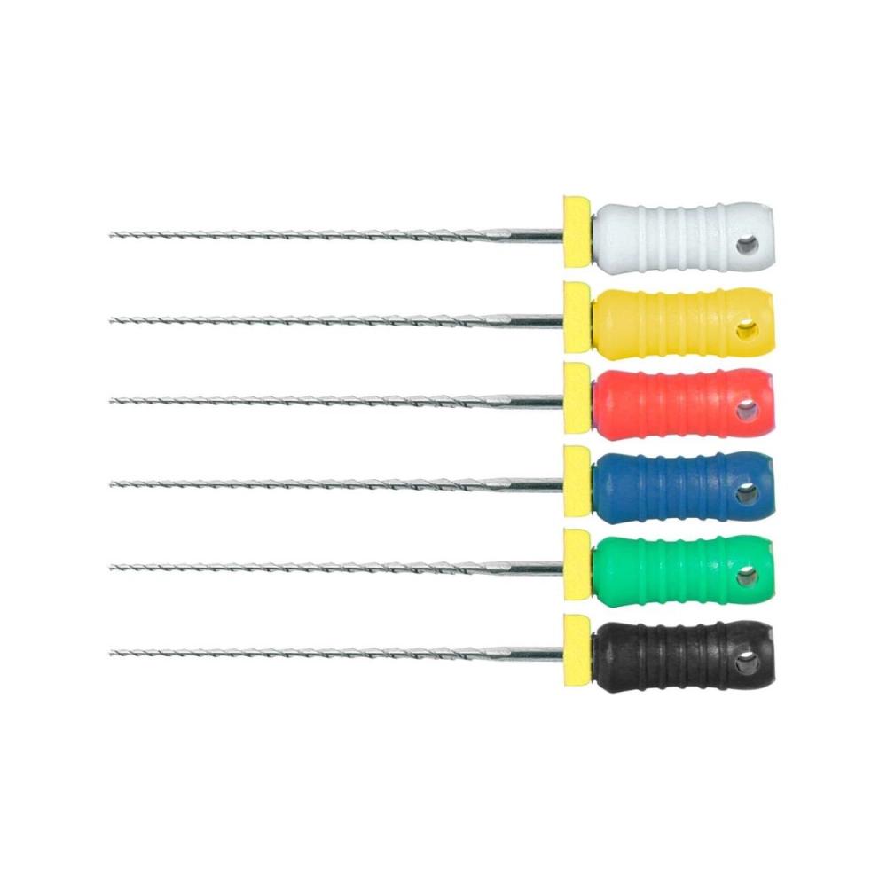 PoloDent limes-Niti 28 mm ISO no.45-80 6 pcs