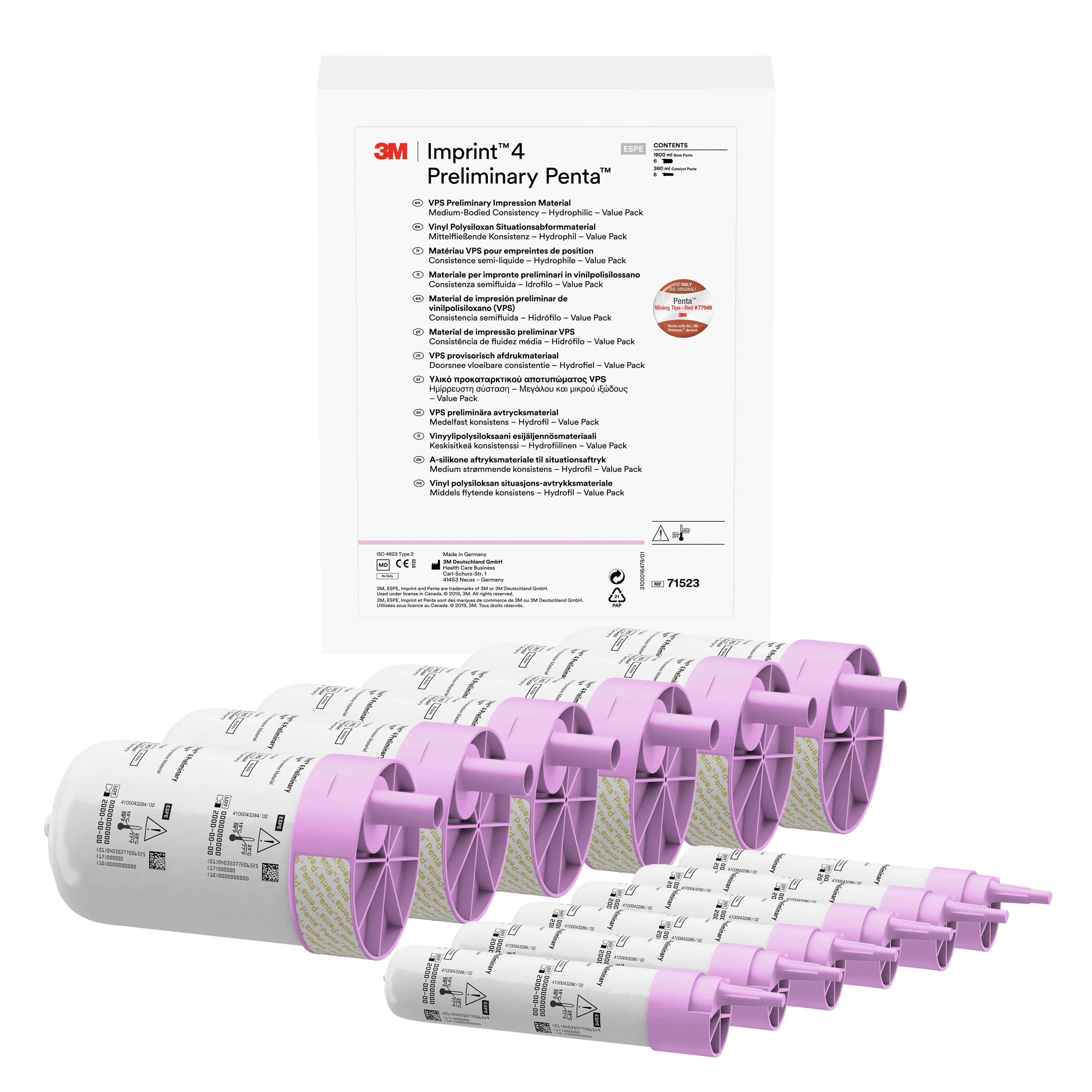 Imprint™ 4 Preliminary Penta™ VPS matériau pour empreinte Value pack