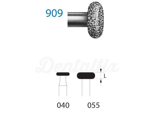 Fraise diamantée 909 pour CA en forme de roue (5 pcs)