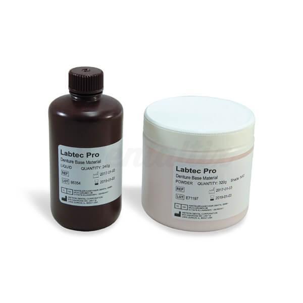 Labtec Pro : Plastique prothétique sans MMA (poudre 960 g, liquide 720 g)