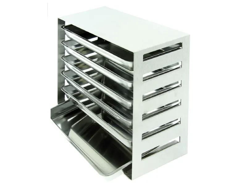 Stainless steel rack (size 20,6 x 10,2 x 18,2 cm )