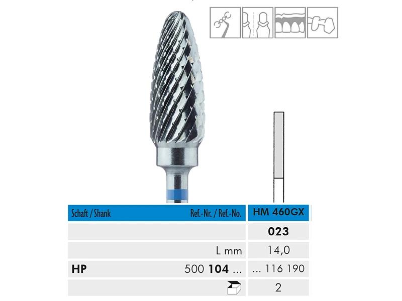 HM 460 GX HP 023 fraise en carbure de tungstène