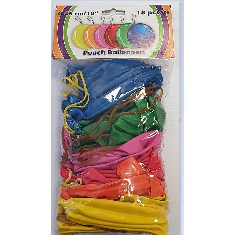 Kidspoint jouets ballons punching imprimés 52 cm (18 pcs)