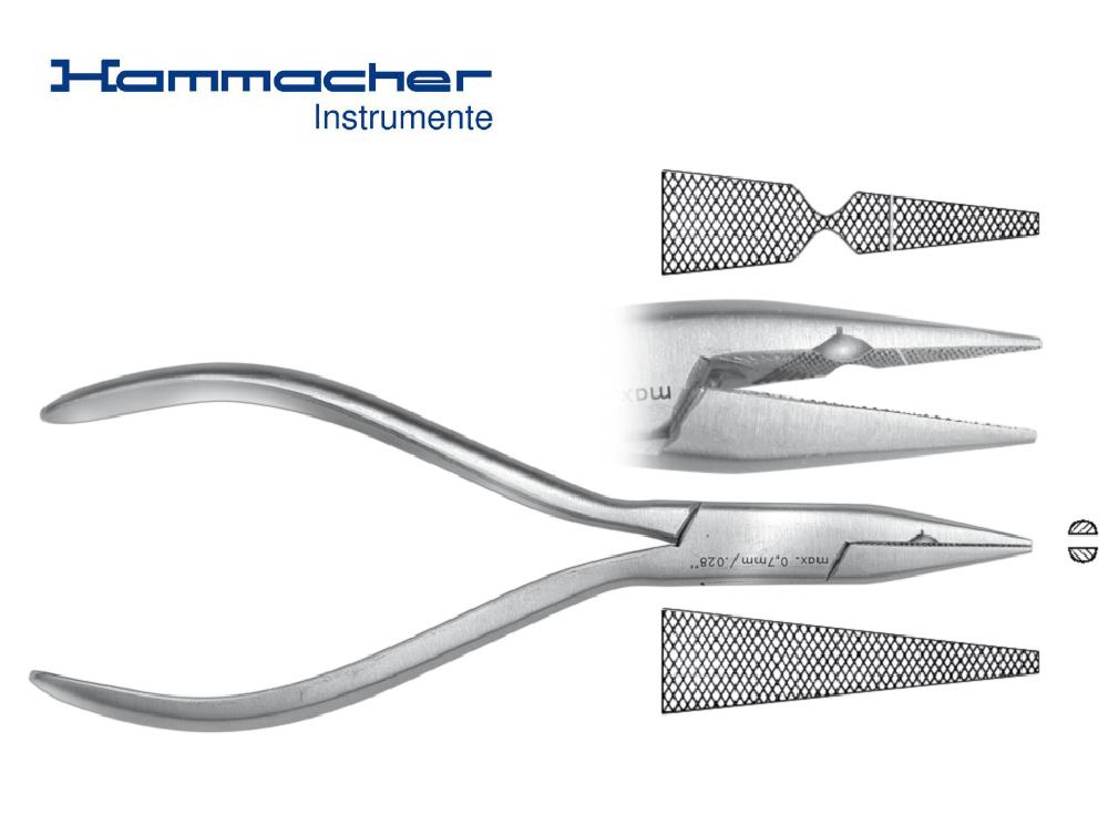 Flat nose pliers with notch (Hammacher)