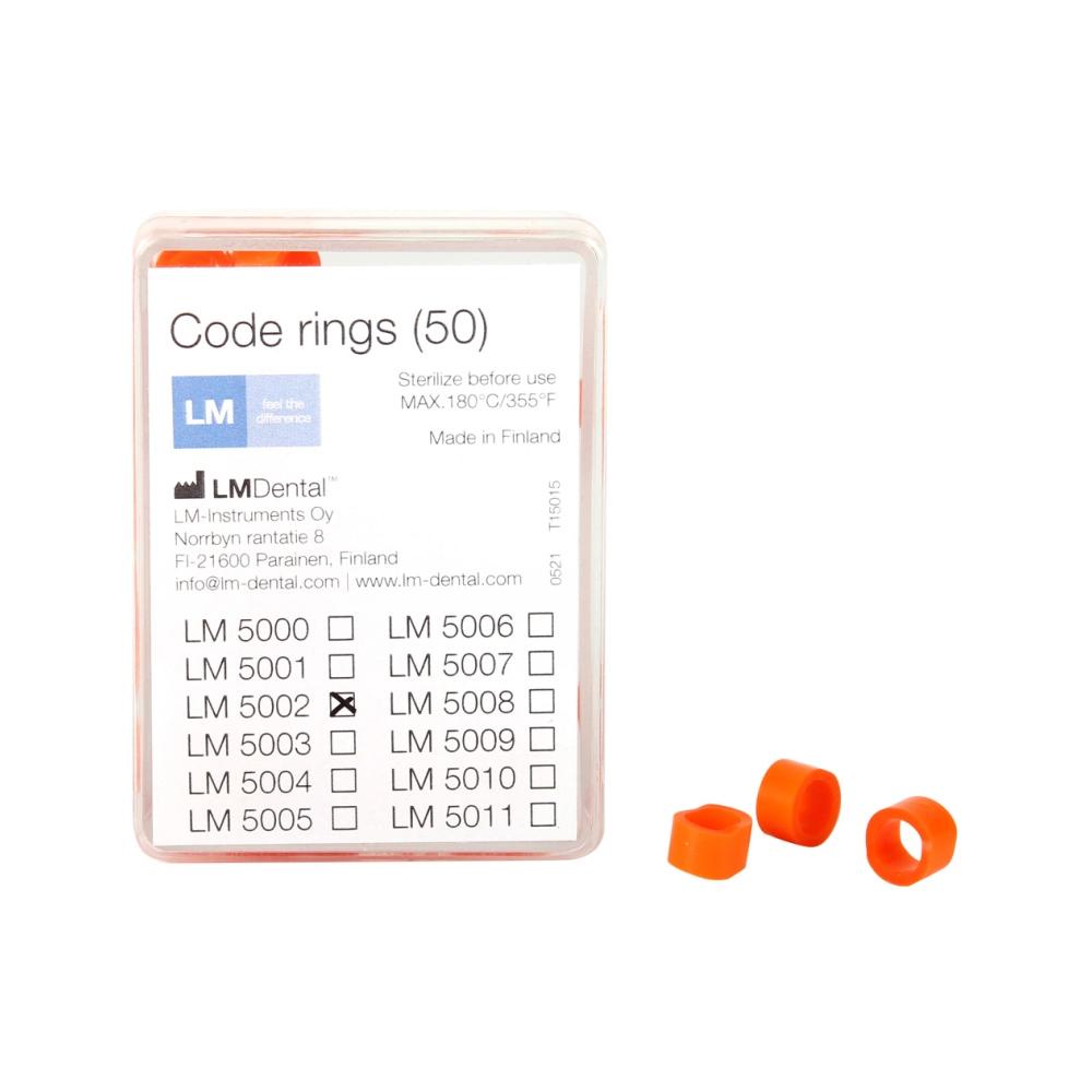 LM-Dental Bagues de codification orange 50 pcs