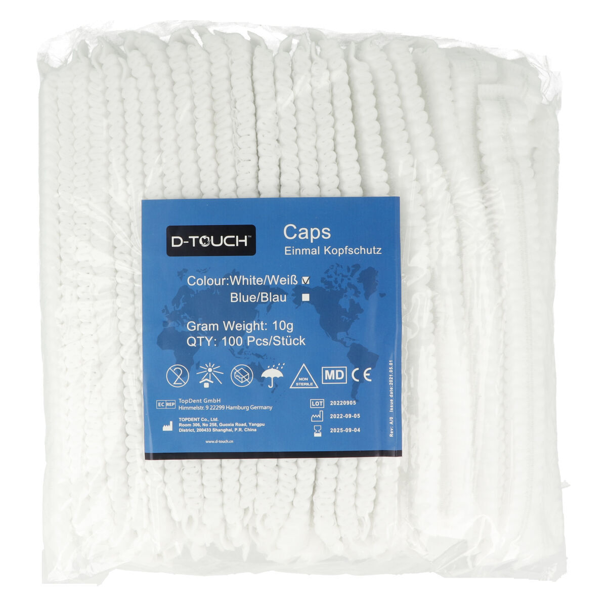 TopDent Housses de protection Head & Neck Support - blanc