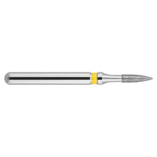 Fraises diamantées NeoDiamond FG - 247 flamme - ISO 012, extra fin (jaune), 10 pcs