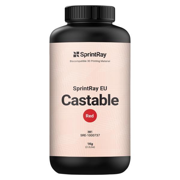 SprintRay EU Castable - Rouge, flacon 1 litre