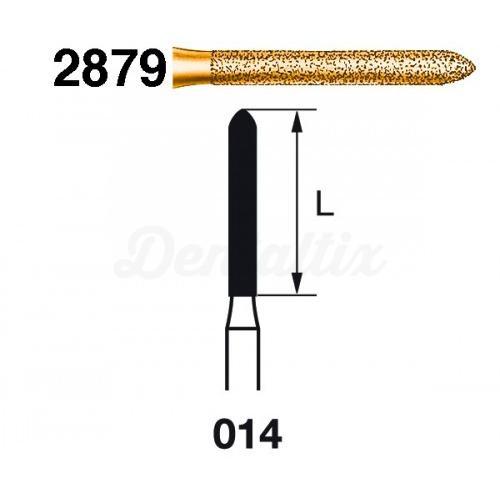 Fraise diamantée torpille 2879 pour FG (5 pcs)