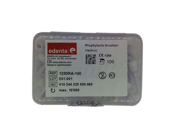 Brosses de prophylaxie avec manche en plastique (100 pcs)