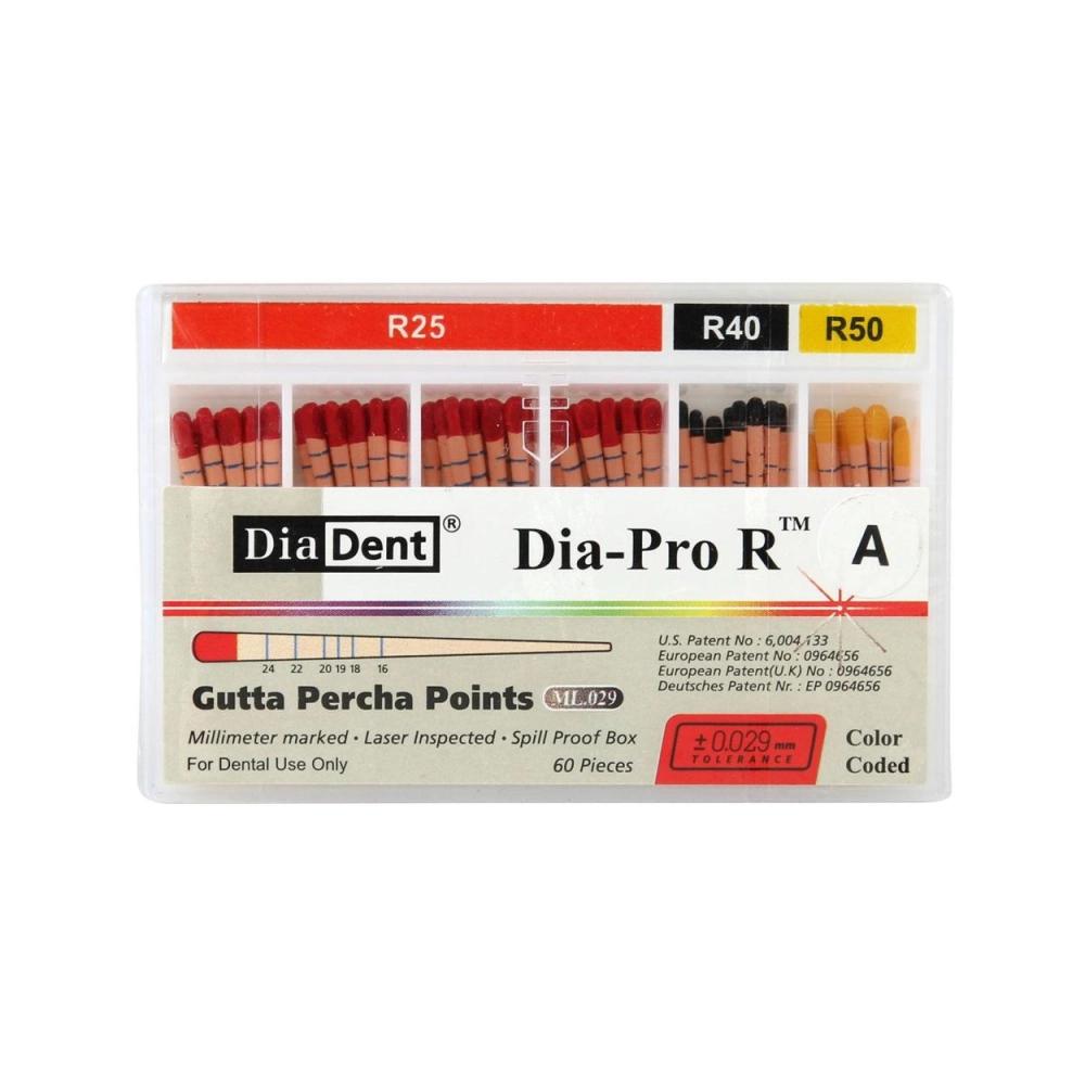 Dia-Pro W™ Pointes de Gutta Percha assortiment
