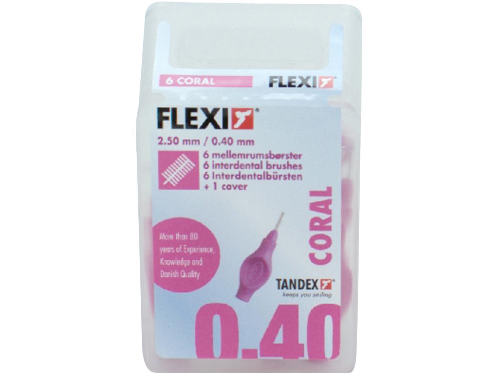 Interd.borstel Flexi koraal 0,7 6st.
